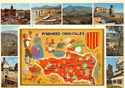 BR15821 A travers les Pyrenäen Orientales Karte Cartes Geographiques Frankreich