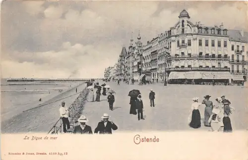 BR32373 Ostende La digue de mer belgien
