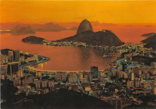 BG20988 amanhecer baia de guanabara com pao de acucar rio de janeiro brasil