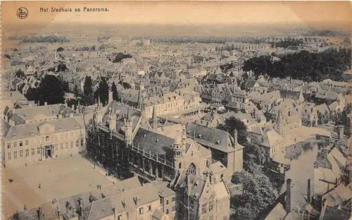 BR32105 Bruxelles Het Stadhuls en Panorama belgium