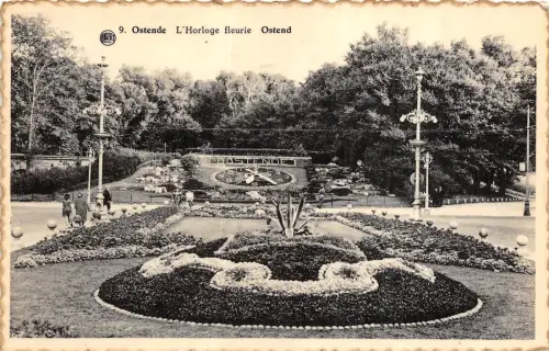 Br35091 Ostende L Horologe fleurie belgien