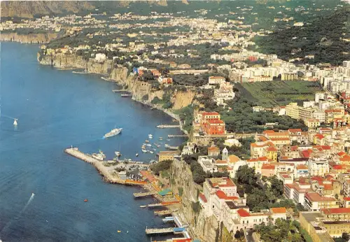 BG6633 veduta aerea ship bateaux sorrento italy