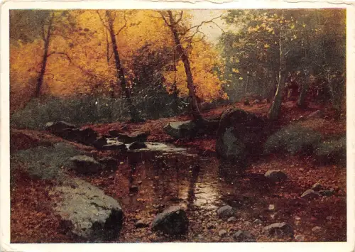 B46588 K a Miller Kurcvelli Rudens aianva Gemälde Postkarte Lettland