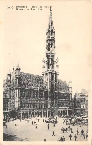 Br35101 Bruxelles Hotel de Ville belgium