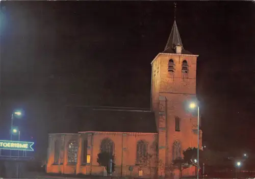 BT4716 Blankenberge la vieille eglise la nuit Belgien