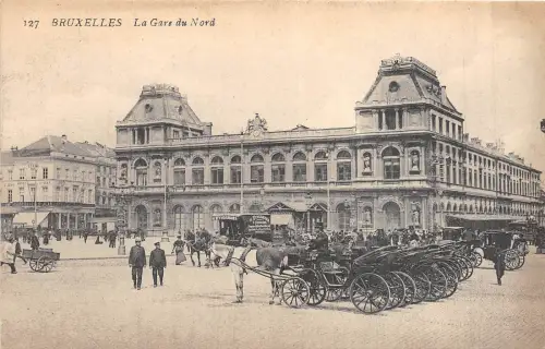 BR34711 La Gare du Nord Bruxelles Belgien