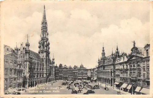Br34871 Bruxelles Hotel de Ville et Grand Place Belgien