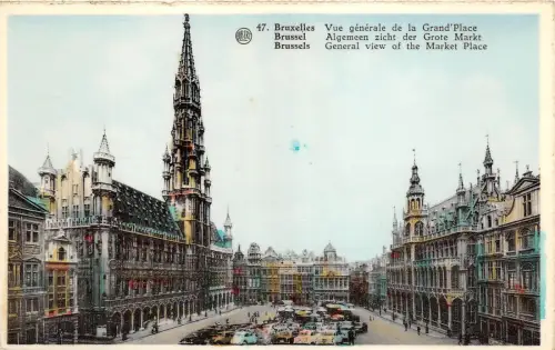 BR14974 Gesamtansicht Marktplatz Brüssel Belgien