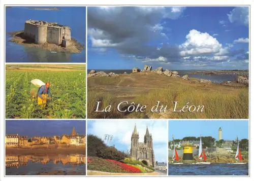 B53076 La Cote du Leon Boote Bateaux Multi Vues Frankreich