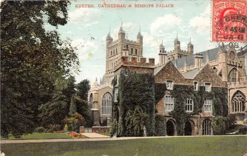 BR39845 Exeter Cathedral and bishops palace england