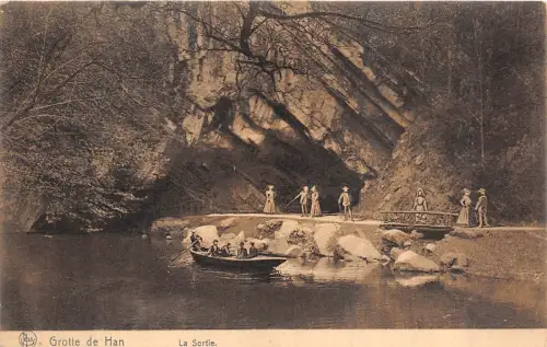Br35986 Grottes de Han La sortie belgien