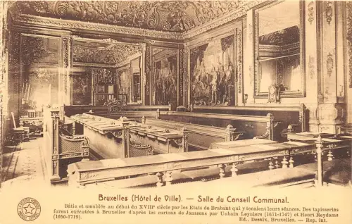 Br34802 Bruxelles Hotel de Ville Salle du Conseil Communal Belgien