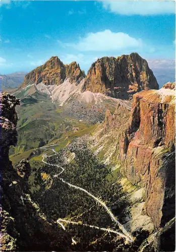 BG11449 dolomiti strada delle dolomiti al passo psella italy