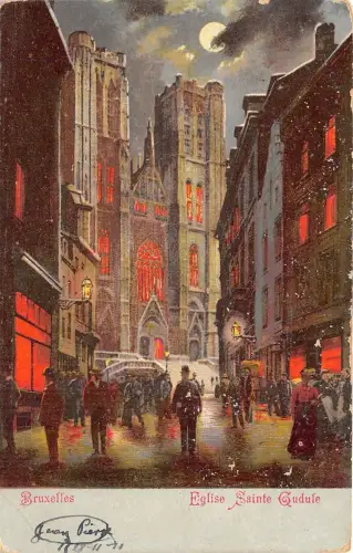 Br34812 Bruxelles Eglise Sainte Gudule Belgien