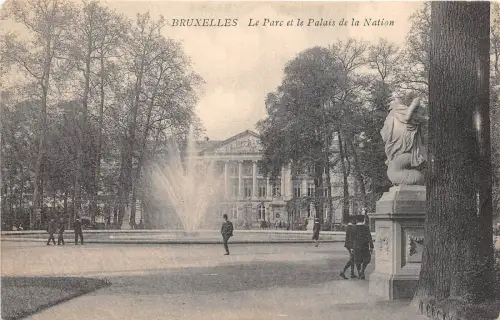 Br34657 Bruxelles PAlais de la Nation et le Parc Belgien