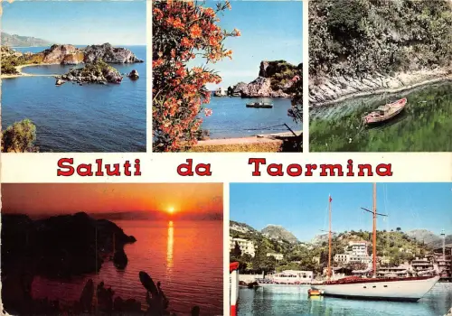 BG11502 saluti da taormina sicilia ship bateaux italy