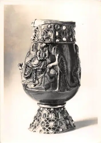 BF39070 tresor de st maurice Vase en sardonyx Skulptur Kunst Postkarte