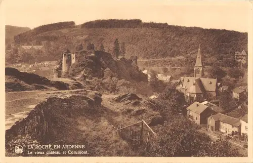 BR55912 Le vieux chateau et corumont La roche en ardenne belgien