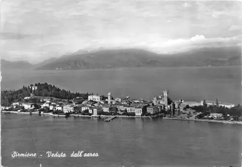 B40664 Sirmione Veduta dall aereo italy