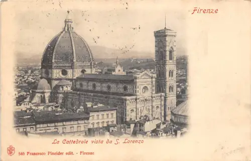 Br32956 Firenze La Cathedrale italy