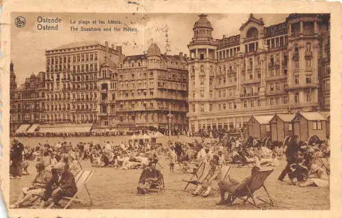 Br35092 Ostende la plage et les hotels belgien