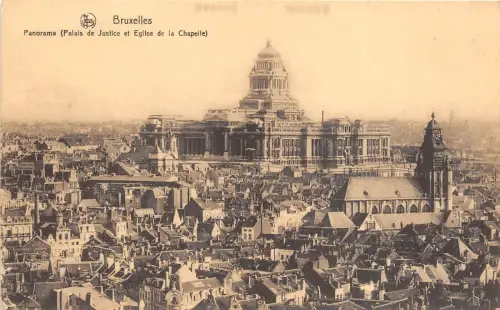 Br34988 Bruxelles PAnorama Palais de Justice et Eglise de la Chapell Belgien