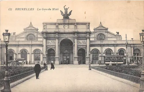 Br34688 Bruxelles la Gare du Midi Belgien