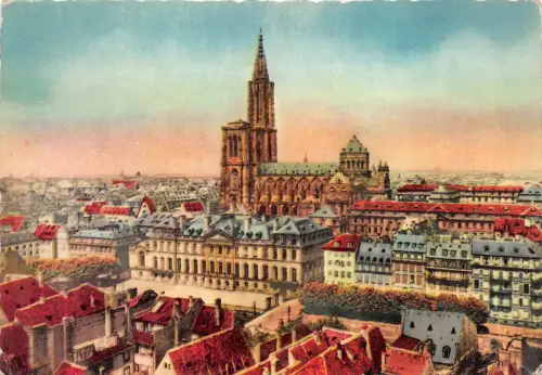 BR9719 Le palais des Rohan et la Cathedrale Strasbourg france