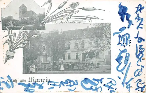 B9565 Tschechien Restaurant Gruss aus Marwitz Jden
