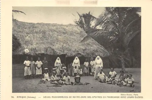 BF35750 dahomey sceurs missionnaires de notre dame benin front/back scan