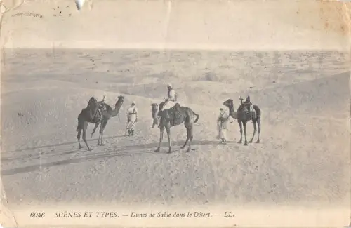 uk33426 scenes et types dunes de sable dans le desert egypt camels