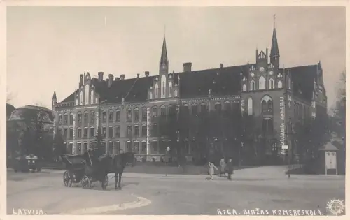 B71532 lativa Riga birzas komercskola Lettland