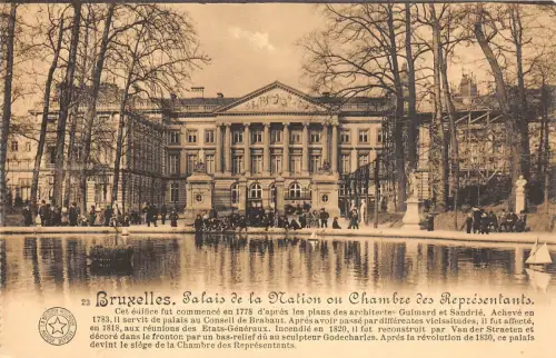 Br34872 Bruxelles PAlais de la NAtion on Chambre des Representants Belgium
