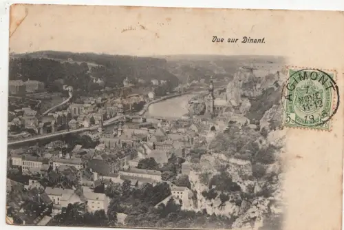 BF17382 vue sur dinant belgium front/back image