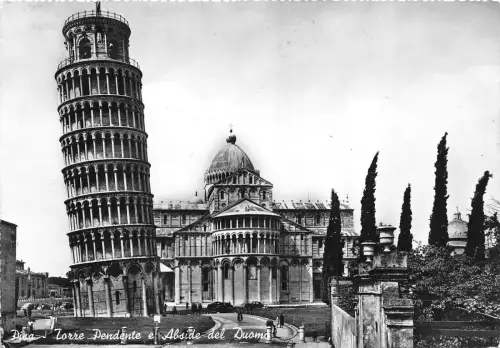 B58389 Pisa Torre Pendente e Abside del Duomo Tramonto italy