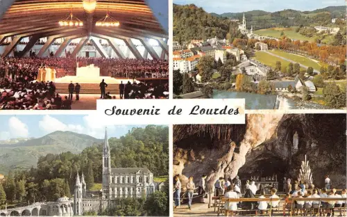 BG5565 Lourdes Souvenir Basilique St Pie x Frankreich