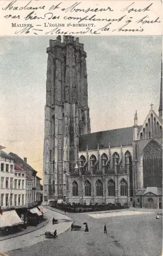 BR40190 malines l eglise st rombaut Belgien