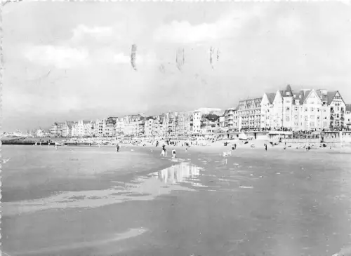 BG31066 knolle zoute plage et digue belgium CPSM 14,5x10cm