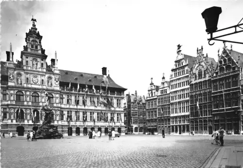 BG7022 grand place et hotel de ville anvers antwerpen belgien CPSM 15x10,5cm