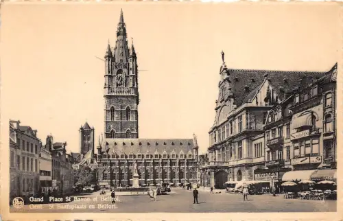 BR40294 gand gent place st bavon et befroi belgien Belgien