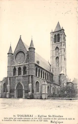 BR40222 turnai eglise st nicolas cette eglise semble r belium Belgien