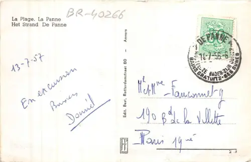 BR40266 la plage la panne de panne belgien Belgien