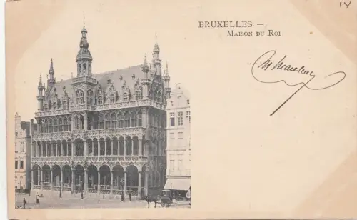 BF19457 bruxelles maison du roi belgium front/back image