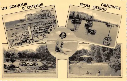 BF34058 belgium ostende multi views front/back scan