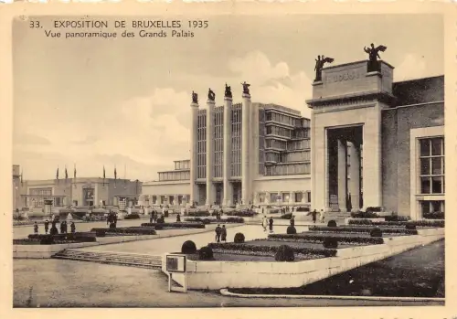 BR40273 vue panoramique des grands palais bruxelles belgium Belgium