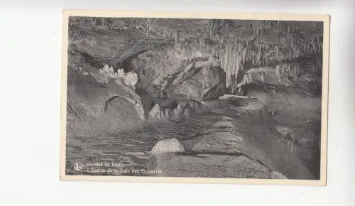 BF19491 l entree de la salle des drape grottes de han belgien front/back image