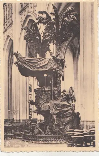 BF19324 louvain eglise saint pierre chaire de verite belgien front/back image