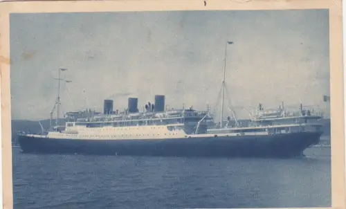 B81239 champolloon des messageries amritimes ship bateaux front/back image