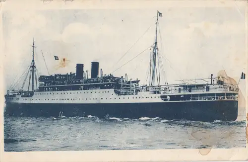 B81240 theophile gautier noveau paquebot des mess ship bateaux front/back image