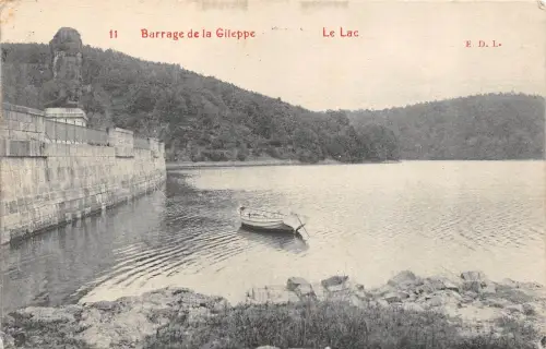 BR40214 barrage de la gileppe le lac belgien Belgien